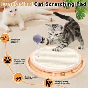 Bear shaped Cat scratching pad/toy. Neverr used